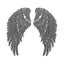 1 Pair Wings Sequin Patches Sequin Wings Set Clothes Angle Wings Applique Carousel 1