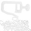 50pcs Curtain Track Pulley Curtain Roller Sliding Wheel Curtain Glider Hook Carousel 2