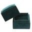 1pc Square Shape Liner Ring Box Jewelry Container Flannelette Jewelry Box Carousel 2