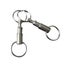 5 Pc Double Ring Keychains Outdoor Key Rings Detachable Buckle Keychain Mother Carousel 1