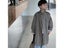 Spring Boys Solid Color Workwear Style Long Style Trench Jackets Children Carousel 8