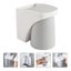 1 Set Durable Bathroom Storage Rack Wall mounted Toothbrush Holder grey Carousel 3