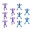 30pcs Cartoon Elastic Stretchy String Toy Fidget Sensory Squeeze Pull toys Carousel 3