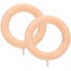 2pcs Handicraft Wooden Curtain Rings Curtain Wood Curtain Rings Farmhouse Rings Carousel 1