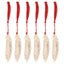 6 Pcs Wood Tags Bulk Blank Bookmarks Craft Wood Hanging Tags Bulk Gifts Blank H Carousel 1
