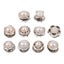 50 Pcs White Corsage Instant Button Pins Safety Skirt Buttons Brooch Buckle Dec Carousel 1