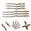 5 Sets Wooden Diy Clock Pointer Plate Replacement Clock Movement Part Clock Han Carousel 3