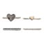 5 Pcs Watch Strap Decorative Charms Golden Rings Loops For Smartwatch Band Carousel 1