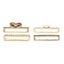 5 Pcs Watch Strap Decorative Charms Golden Rings Loops For Smartwatch Band Carousel 3