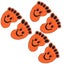 6 Pcs Bath Mats Tub Footprint Bathtub Stickers Anti Stickers Anti slip Decals Carousel 2