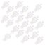 20pcs Curtain Bar Head Plug Curtain Rod Head Plug Home Curtain Decor white Carousel 2