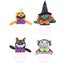 1 Set 4 Pcs Halloween Decoration Pumpkin Witch Jar assorted Color Carousel 2