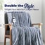 Dreamaker Faux Mink Heated Throw Blue Grey 160x120cm Carousel 2