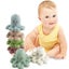 6pcs Children Bath Toys Cartoon Octopus Shape Shower Toy Stacking Cup Plaything Carousel 3