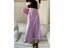 Elegant Women's Skirts High Waist Silk Satin A-line Skirt Lady Fashion Solid Carousel 1