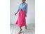Elegant Women's Skirts High Waist Silk Satin A-line Skirt Lady Fashion Solid Carousel 7