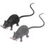 2 Pcs Halloween Decor Rubber Rats Small Halloween Toys Realistic Rat Realistic Carousel 1