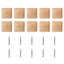 10 Pcs Minigrip Square Wood Cabinet Pulls Dresser Knobs Square Closet Pulls Bar Carousel 1