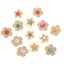 10pcs Linen Flower Buttons Flower Buckles Sewing Accessories Clothes Button For Carousel 1