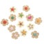 10pcs Linen Flower Buttons Flower Buckles Sewing Accessories Clothes Button For Carousel 2
