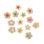 10pcs Linen Flower Buttons Flower Buckles Sewing Accessories Clothes Button For Carousel 3