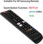 2X Samsung TV Remote Control for Smart TV Compatible Replacement Carousel 7