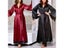 Women Long Bathrobe Kimono Satin Nightdress Nightgown Nightwear Sleepwear Soft Carousel 7