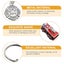 Car Parts Keychain Bag Hanging Charm Fire Truck Key Ring Firefighter Keychain Carousel 2
