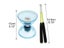 5 Color Triple Bearing Diabolo With LED Light Up Chinese Yoyo Toy Juggling Carousel 7