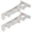 2pcs Curtain Fittings Aluminum Alloy Double Bracket Fish Type Double Code Curta Carousel 2