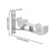 2pcs Curtain Fittings Aluminum Alloy Double Bracket Fish Type Double Code Curta Carousel 3