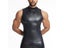 Mens Stand Collar Leather Vest Undershirt Tank Top Sleeveless Shirt Waistcoats Carousel 3