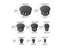 10-100p Plastic Hole Plug Snap-on Cover Hole Nylon Plugs Dust Caps Flat Head Carousel 6
