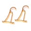 2pcs Thicker Roman Style Curtain Rod Aluminum Alloy Single Bracket Curtain Rod Carousel 4