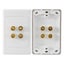 Pro2 4 Terminal Speaker Wall Plate Banana Sockets Carousel 1