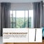 Black Tension Rod Extendable Clothes Rail Wall Curtain Bracket Clothes Rail Cur Carousel 4