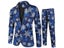 Red Printed Men's Christmas Suit Jacket Pants Black Green Blue S-4XL Carousel 4