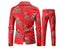Red Printed Men's Christmas Suit Jacket Pants Black Green Blue S-4XL Carousel 6