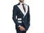 Light Blue Smoking Jacket Pants With Gold Buttons For Men's Party Tuxedo Suit Carousel 6