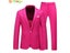 Red 2 Piece Men's Wedding Party Suit - Coat Pants - Big Size Terno - Carousel 1