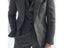 Gray Wool Tweed Winter Men Suit's For Wedding Formal Groom Tuxedo Herringbone Carousel 4
