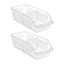 2 Pcs Flatware Storage Box Refrigerator Egg Tray Fruits Vegetables Boxes Fridge Carousel 1