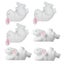 1 Set Multipurpose Durable Practical Lovely Decorative Rabbit Adornments Cake D Carousel 3
