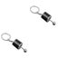 2 Pcs Simulation Car Modification Gear Shaped Pendant Keyring Keychain For Han Carousel 3