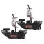 2pcs Kids Pool Toy Electric Pirate Boat Bath Toy Carousel 3