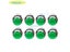 8pcs Led Arcade Button Kit Luminescent Silver 12v 33mm Button For Arcade Jamma Carousel 4