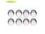 8pcs Led Arcade Button Kit Luminescent Silver 12v 33mm Button For Arcade Jamma Carousel 6