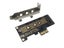 NVMe PCIe M.2 NGFF SSD To PCIe X1 Adapter Card PCIe X1 To M.2 Card With Bracket Carousel 3