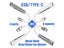 4 Ports USB Hub 3.0 Extender Type C To USB Splitter For Laptop Accessories OTG Carousel 4
