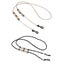 2 Pcs Glass Holders Eyeglass Eyeglass Lanyard Reading Glasses Chain Beaded Spec Carousel 1